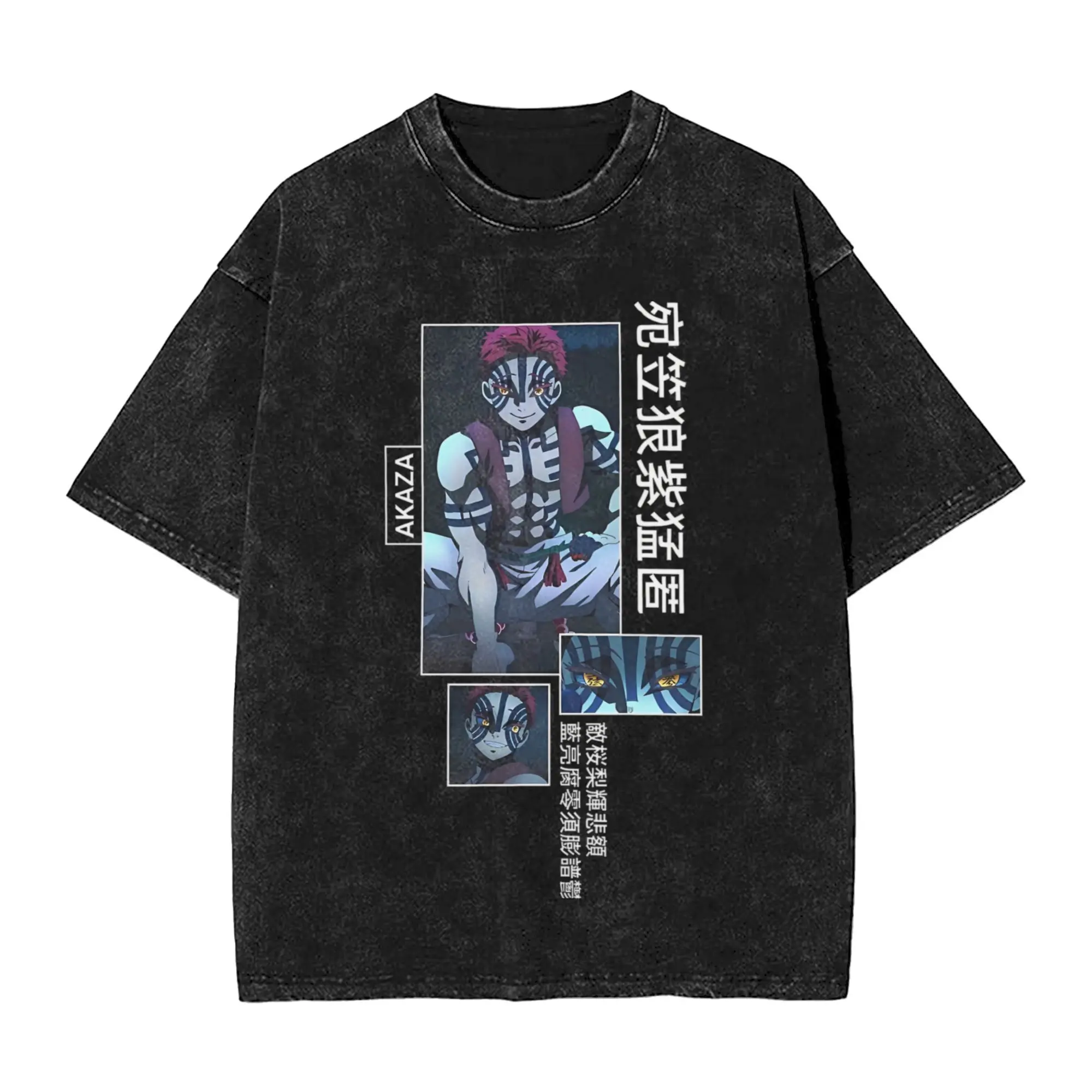 

Akaza Demon Slayer Anime T-Shirts for Men Fashion 100% Cotton Tee Shirt O Neck Short Sleeve T Shirts Gift Idea Clothing,