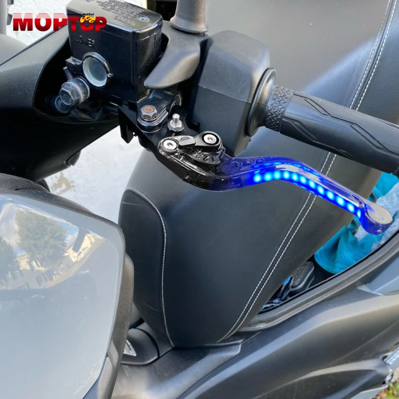 r3 r25 Motorcycle Brakes CNC Always-on Turn Signal Light Short Brake Clutch Levers Handlebar Grips For MT-25 YZFR3 R25 15-24