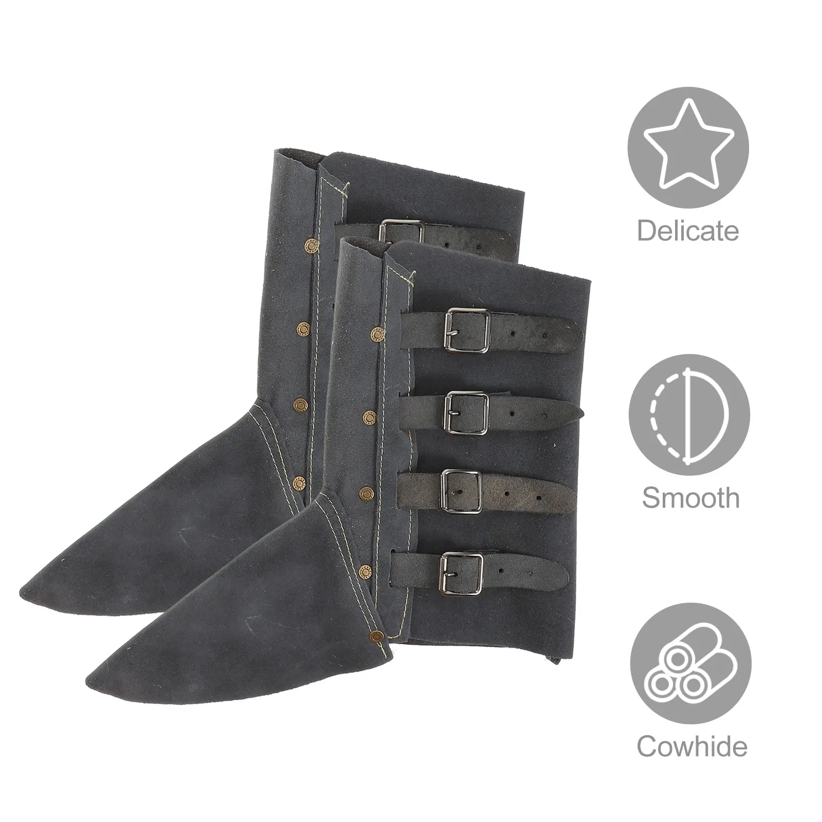 

Welding Protective Foot Cover High Temperature Resistant Cowhide Flame Retardant Heat Insulating Shoes Protector Leggings Safety