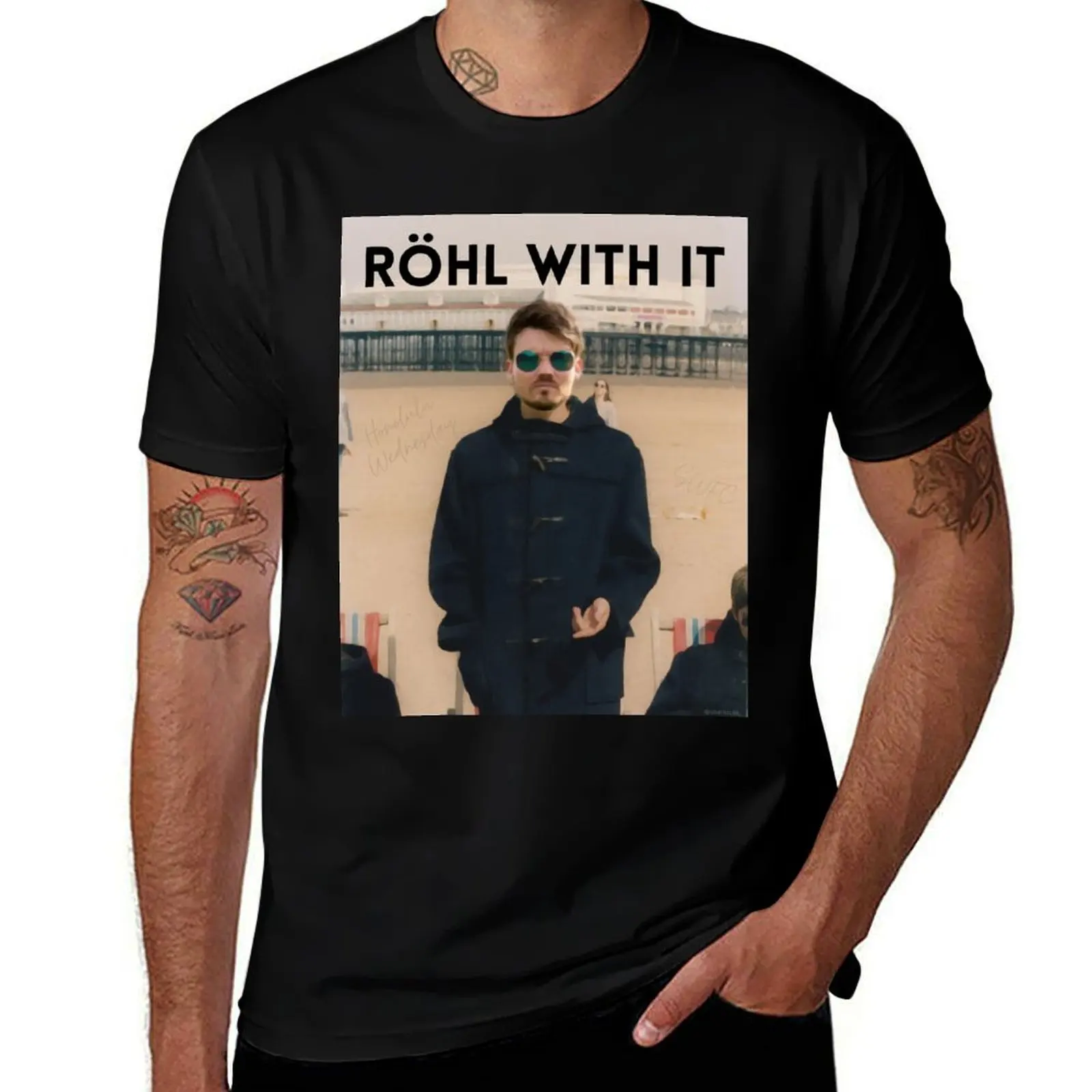 

Футболка Rhl With It, мужская футболка, дизайнерская футболка, мужская футболка из 100% хлопка, люксовый бренд