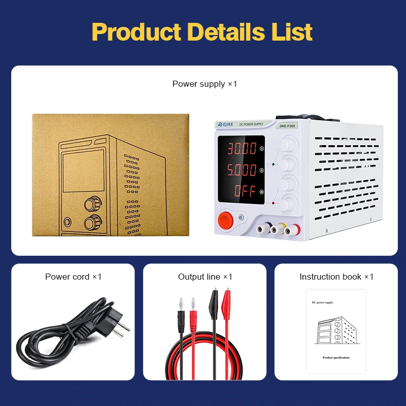 EJIKE تيار مستمر مختبر إمدادات الطاقة 15 فولت 30 فولت 60 فولت قابل للتعديل الجهد المنظم تبديل مقاعد البدلاء إمدادات الطاقة المسبقة الحالي تشغيل/إيقاف #5