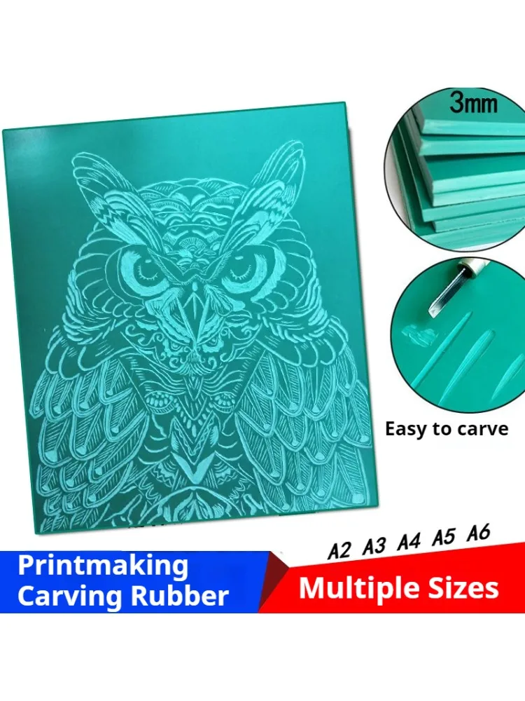 Zestaw do stemplowania linoleum 3mm/5mm, bloki do stemplowania, narzędzia do stemplowania gumowego, DIY do scrapbookingu — zdjęcie produktu 7