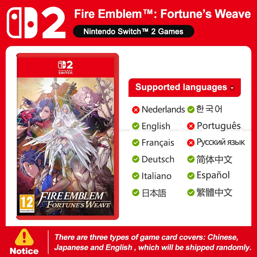 Fire Emblem: Fortune's Weave, Nintendo Switch 2, 100% nieuwe fysieke gamekaart van Nintendo, strategische RPG-game voor de Switch 2-console.