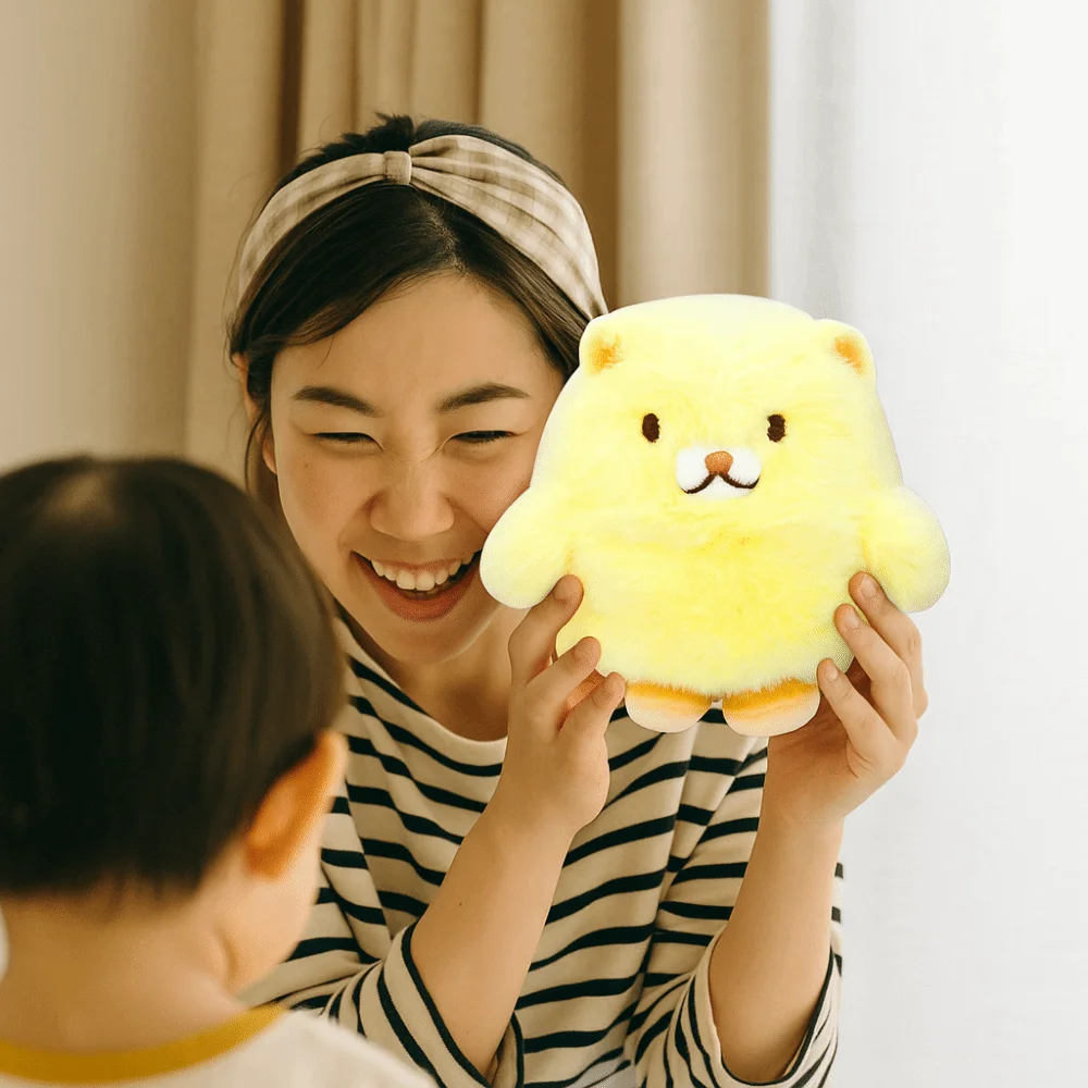 PP Cotton Seal Elephant Dog Fluffy Talking Story Bean Bag Series Figurines Collection Handmade Elephant Finger Puppets