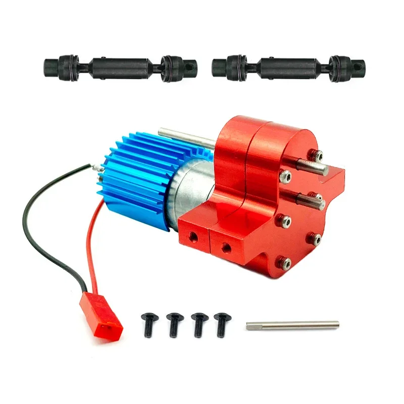 Metal 370 Motor Gearbox Gear Box with Drive Shaft for WPL C14 C24 B24 B36 MN D90 D99 MN99S RC Car Upgrades Parts Accessories