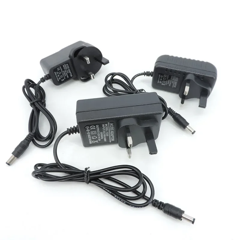 AC 110v 220V to Transformer DC 12V 1A 2A 3A 2000ma 3000ma Power Supply Charger Adapter UK Plug 5.5x2.5mm 12v  volt 1000ma