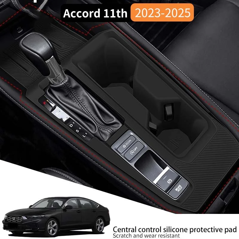 

For Honda Accord 11th 2023-2025 Car Central Control Silicone Protector Pad Waterproof Non-slip Mat Interior Wear-resistant Cove
