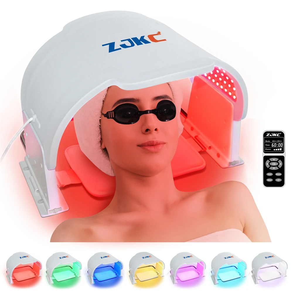 ZJKC 990Chips LED Face Mask Skin Burden Acne Wrinkle Removal by Dermatologist Photon Light Therapy Beauty Equipment Home Use