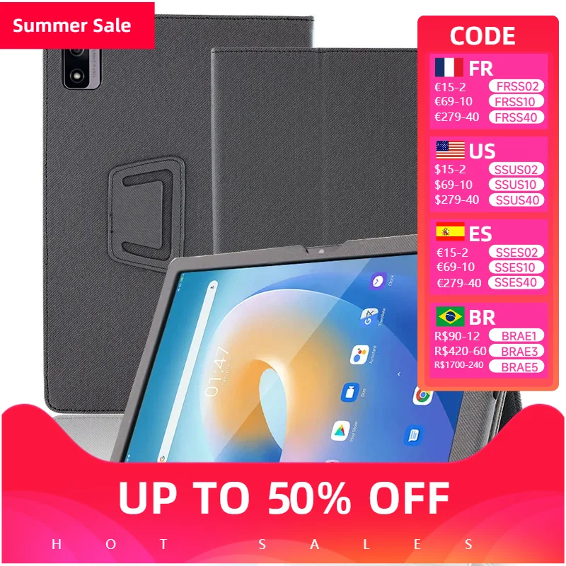 

PU Leather Flip Case For Blackview Tab 12 Pro 13 7 4G 8 Wifi 70 10 11 14 15 16 Stand Cover Tab12 12Pro 13Pro 7Pro 15Pro Holder