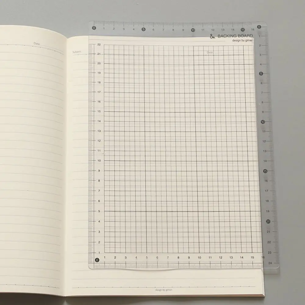 Students Measuring Supplies Stationery Drafting Transparent Grid Cutting Mats Drawing Clipboard Writing Pad Ruler Board