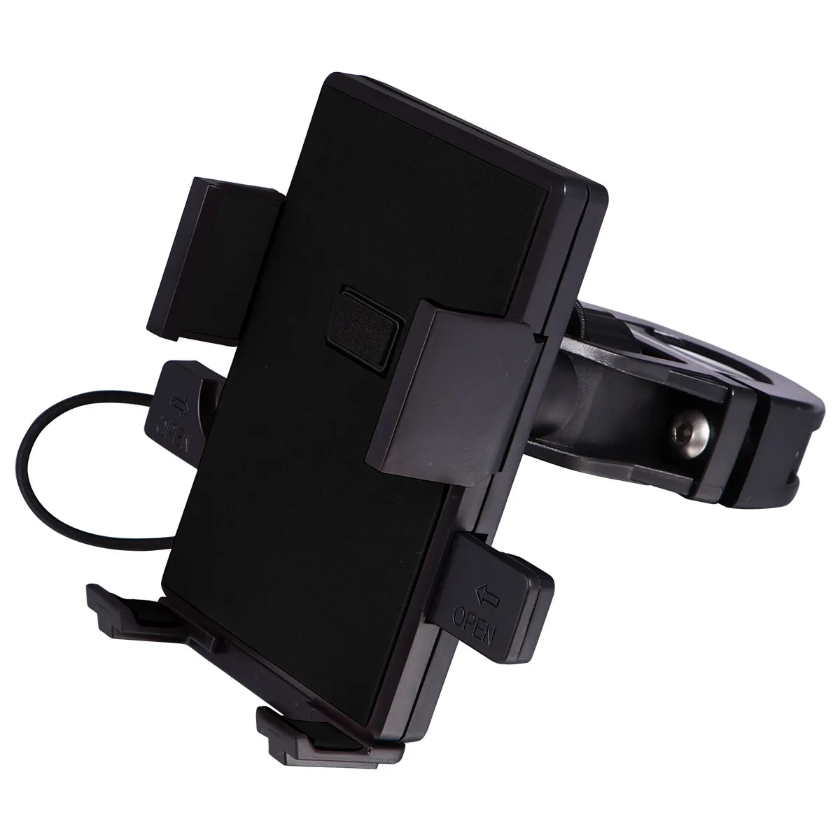 Bike Phone Mount for Handlebar 4-6.5 Inch Phones Shake Proof One-Handed Adjustable Secure Lock Four Support Arms Bike