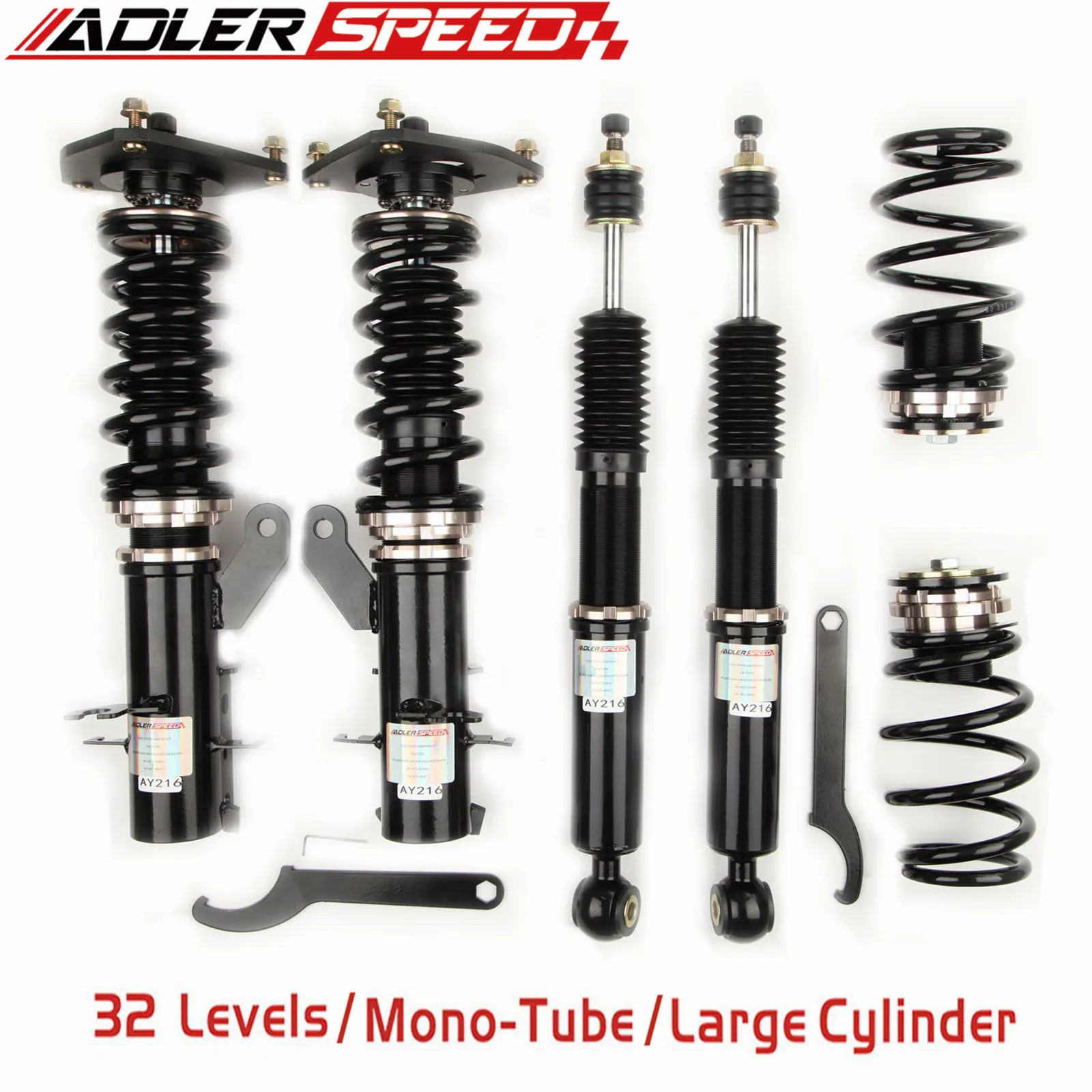 

ADLERSPEED 32 Levels Mono Tube Coilovers Suspension For Nissan: Versa Sedan (07-11); Nissan: Versa Hatchback (07-12)