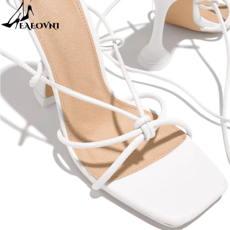 New Women's Sandals 2022 Summer Shoe Women Sexy Dress High Heels Fashion Ankle Straps Open Toe Pumps Gladiator Shoes Female Heel