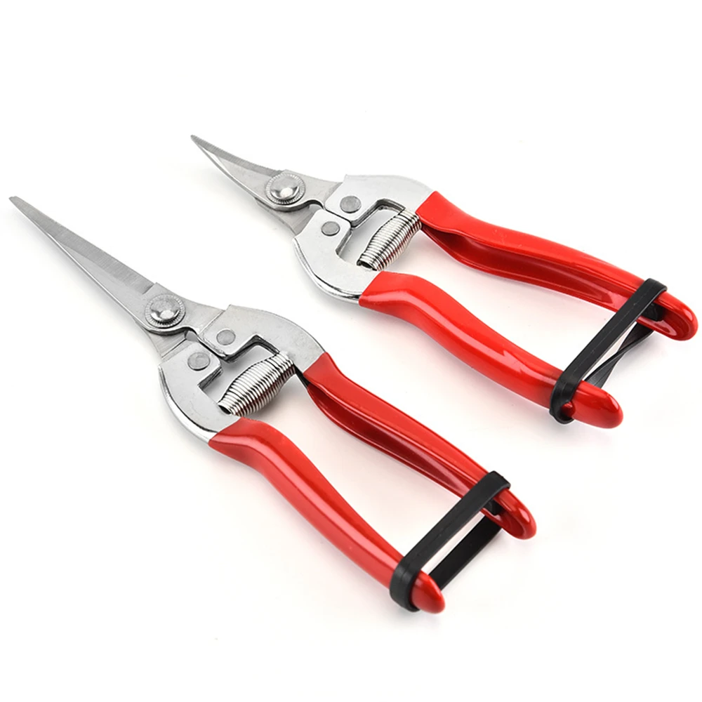 Pruning Tool Sharp Cutting Edge High Quality Spring Red Large Size 110g Garden Shears Widely Applicable Reinforced Rivets