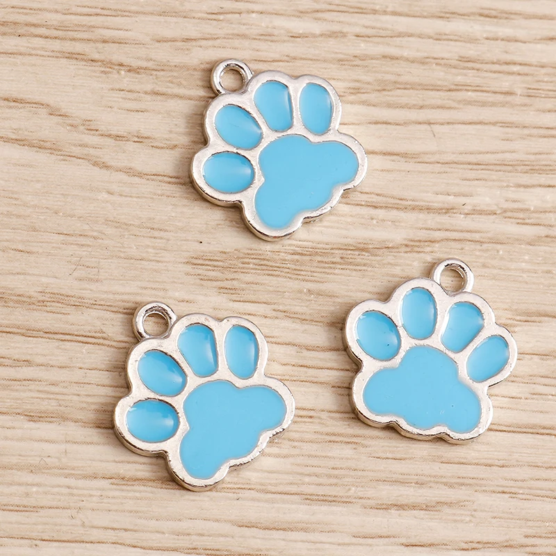 Tusember 10 Stück Mix Cartoon Welpen-, Hunde-, Katzenpfoten-Anhänger Tieranhänger für Halsketten, Ohrringe, DIY-Armbänder, Schmuckzubehör – Detail 13