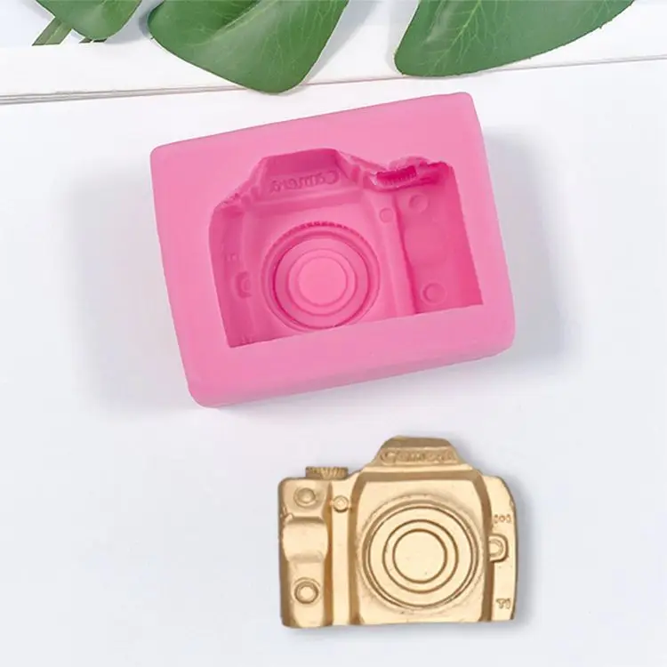 Camera Shape Silicone Mold  DIY Cake Baking Decoration Fudge Chocolate Mold 3D Polymer Tool dh3076