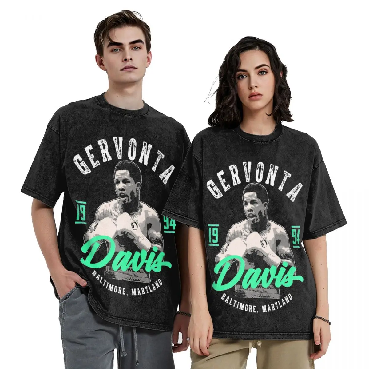 Team Gervonta Davis Boxing Boxer T Shirts Hip Hop Washed 100% Cotton Harajuku T-Shirts Vintage for Men Women Streetwear Tops