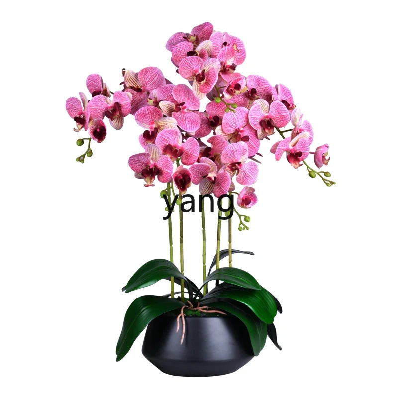 XYY high-end simulated butterfly orchid set ornament fake flower arrangement front desk living room decoration