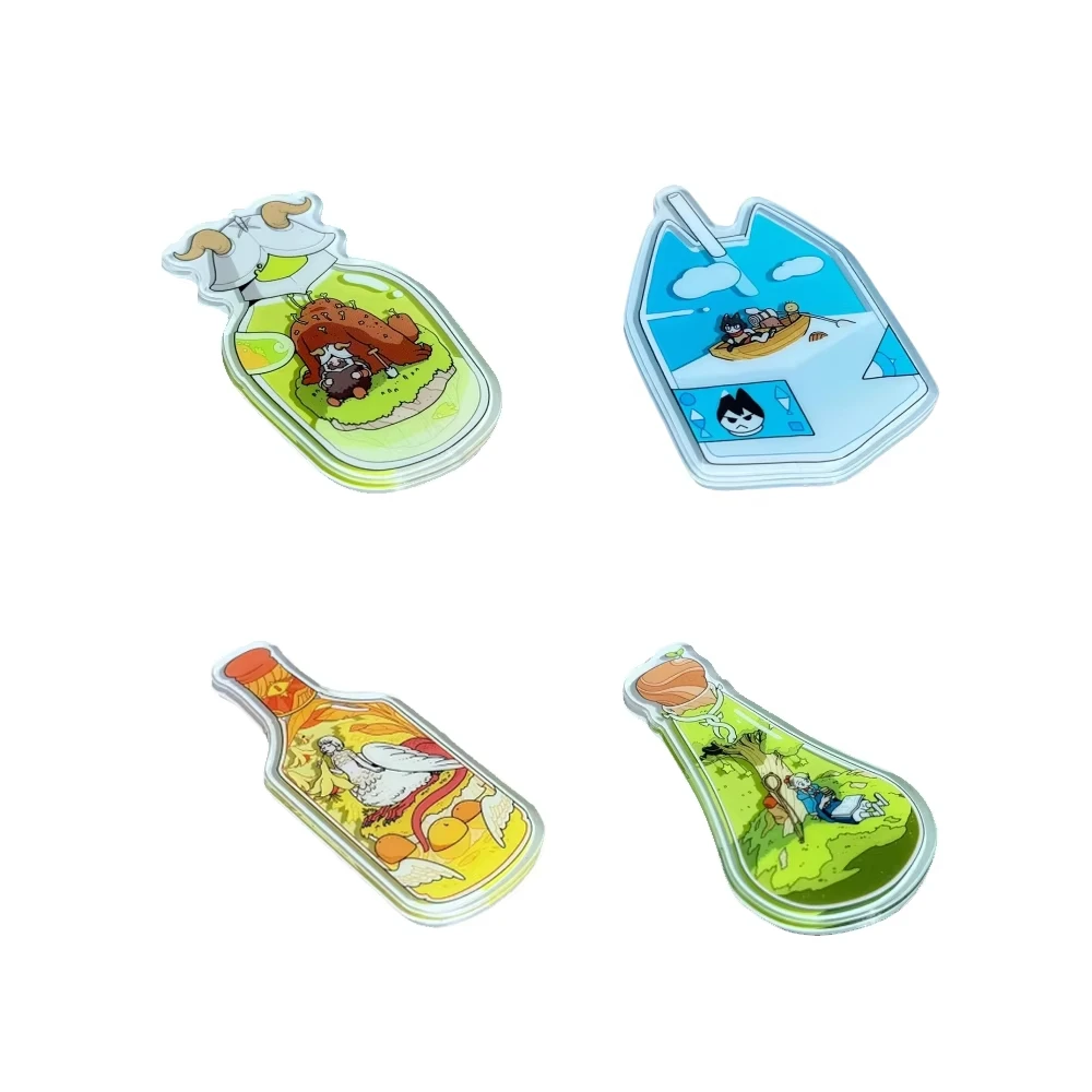 Delicious in Dungeon Marcille Izutsumi Falin Anime Cosplay Fridge Magnet Acrylic Bottle Magnetic Decoration Stickers Accessories