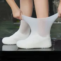 1 Pair Rubber Rain Boot Overshoes For Outdoor Use, Silicone Waterproof Shoe Covers, Rainy Day Shoe Cover, Reusable Non-Slip Rain