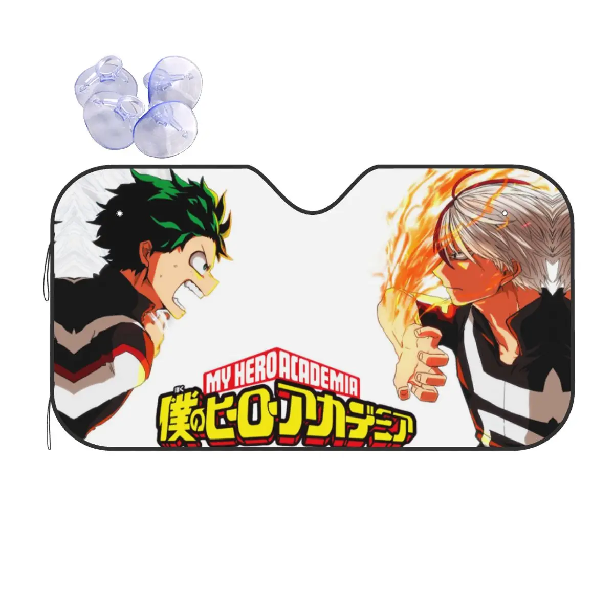 

Солнцезащитный козырек на лобовое стекло My Hero Academia, забавный чехол, передний блок, окно автомобиля, лобовое стекло, автомобильные чехлы