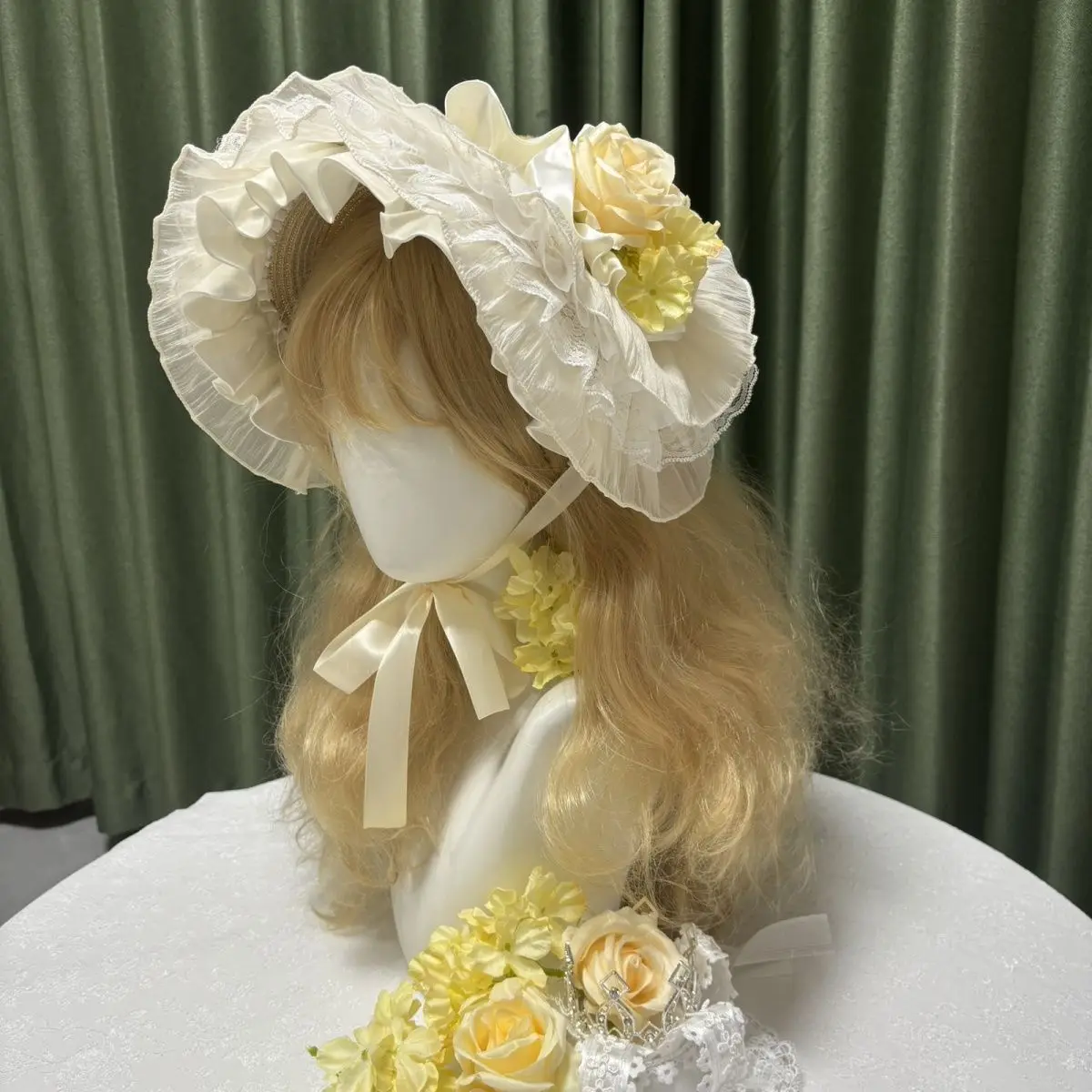 Original Fusion Yellow Lolita Hat, Cute Sweet Style Design, Exquisite Daily Matching Lolita Hair Accessories for Girls