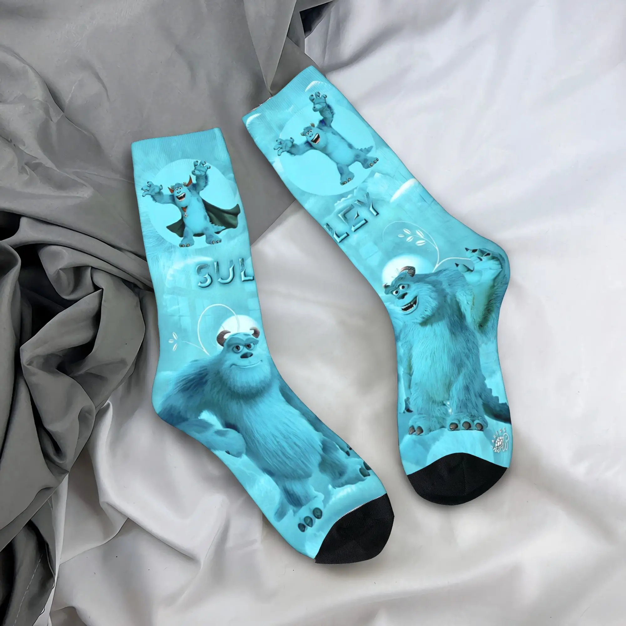 

Monsters, Inc Mike Wazowski James Sullivan Socks Funny Stockings Men Comfortable Climbing Socks Spring Design Non Skid Socks