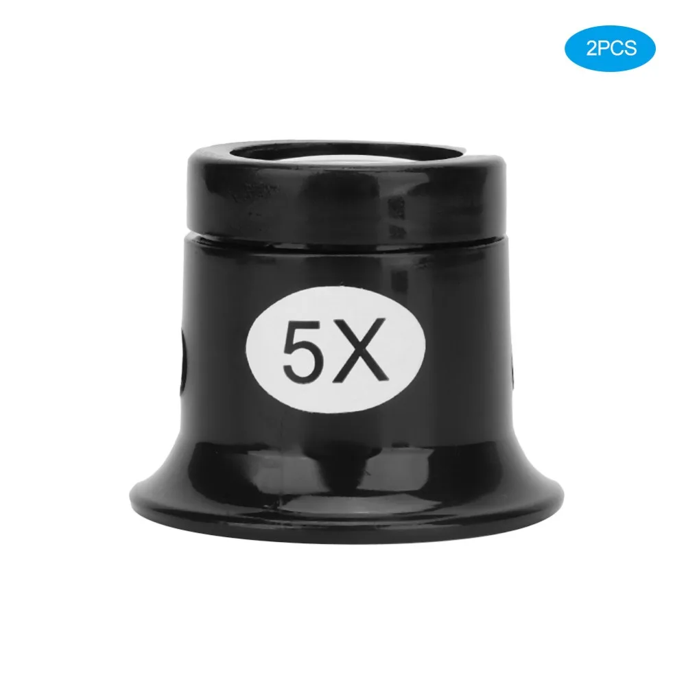 2Pcs 10X Magnification Watch Magnifying Eye Glasses 5X Magnification 3X Magnification Watch Repair Loupe