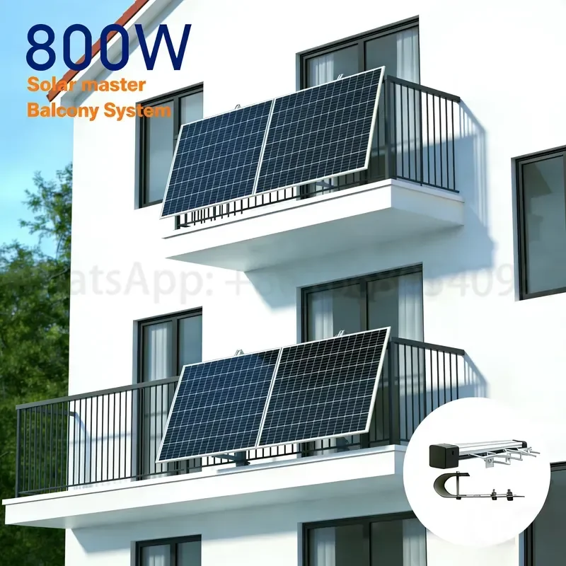 New Upgraded Germany Balkonkraftwerk Eu Warehouse 800w Axis Solar tracker Balcony Solar System for Balcony Systemem