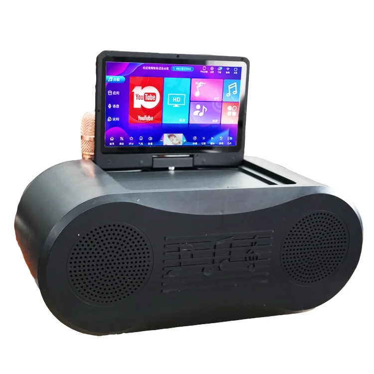 Korean 6D Wireless Speaker With Portable Mini Handheld Microphone Outdoor Audio Karaoke Player Icrophone Mic Play