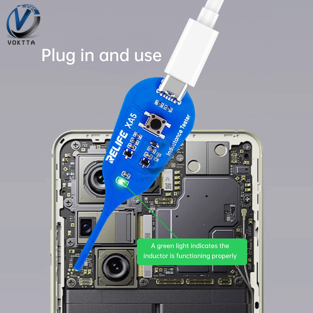 XA5 Inductance Tester Electromagnetic Inductance Quick Fault Check Detector Computer Motherboard Coil Tester Repair Tool