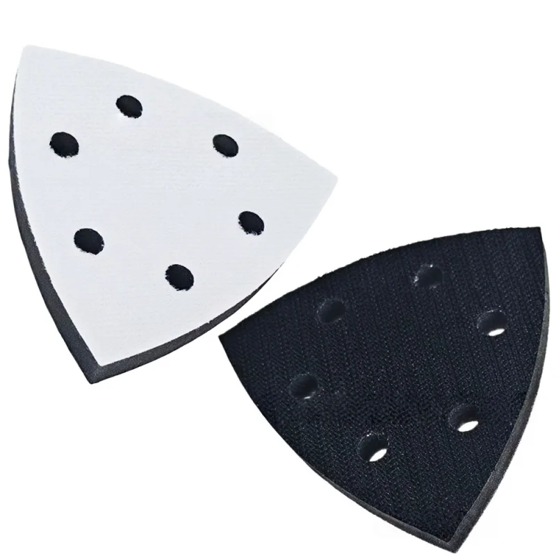 10pcs-90-90-90mm-soft-interface-pad-6-hole-hook-loop-sanding-disc-backing-pad-polishing-pad-grinding-tool-for-triangle-sander