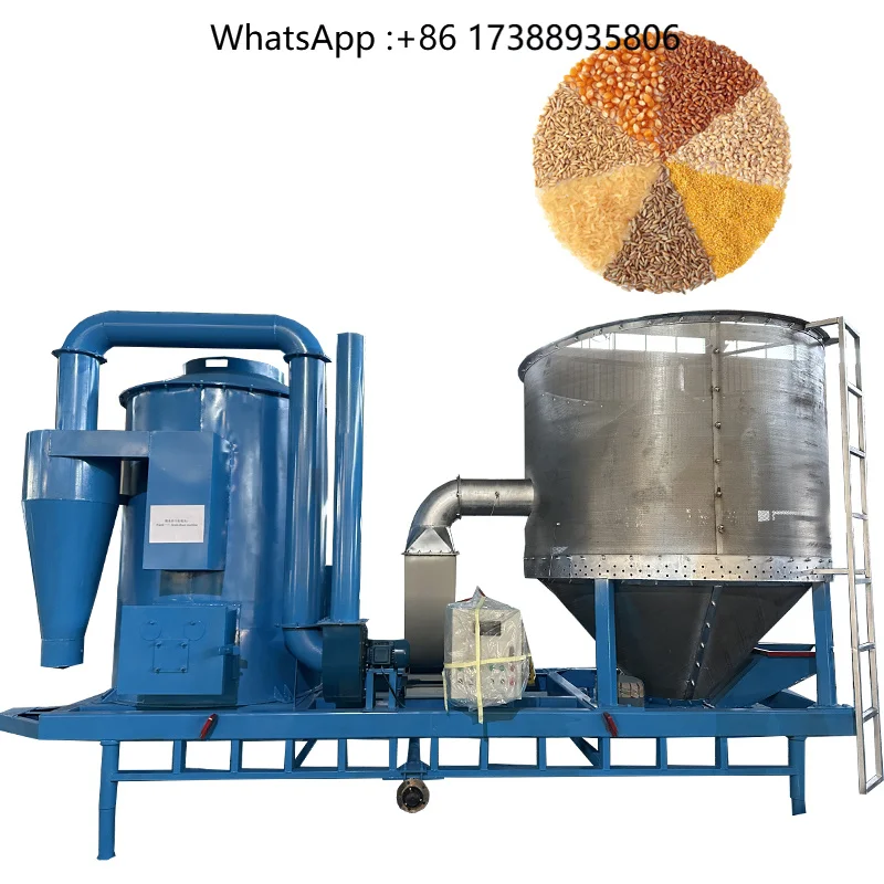 Small Scale Grain Paddy Rice Wheat Coffee Beans Corn Dryer Mobile Vertical Grain Dryer Machine