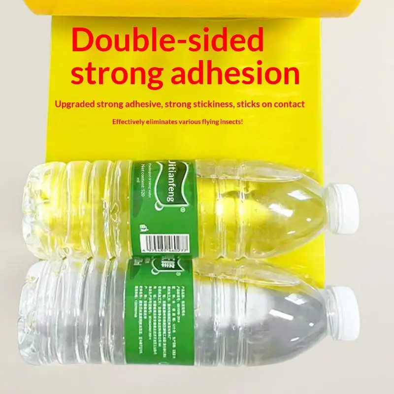 Double-Sided Sticky  Tape For Fruit Trees Yellow Stripe For Greenhouses  Control  Attraction