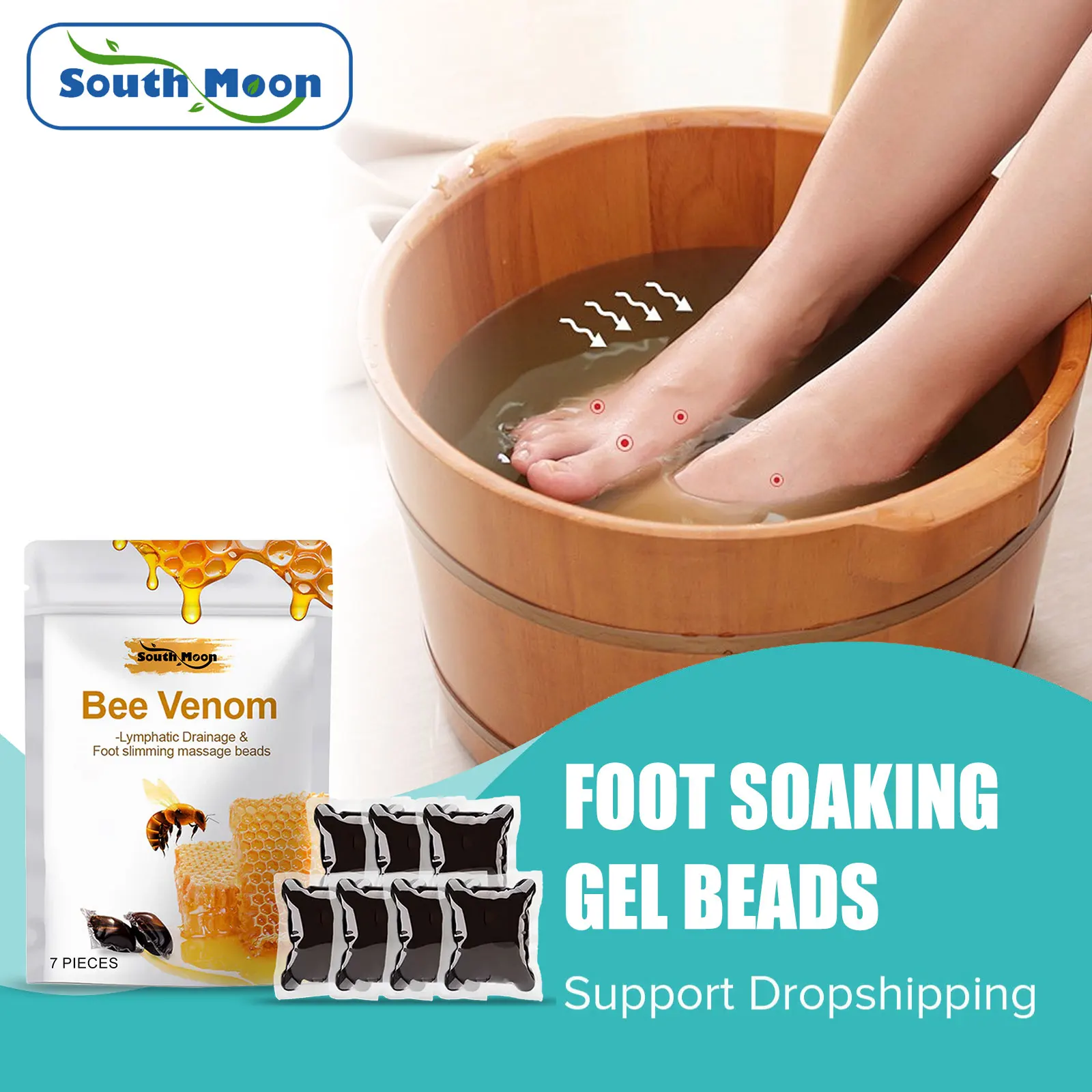 

Foot Cleansing Soak Gel Lymphatic Drainage Remove Odor Relieve Fatigue Swelling Repair Leg Veins Herbal Shaping Foot Bath Up