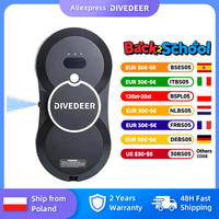 DIVEDEER White/Black Window Cleaning Robot High Suction Electric Window Cleaner Double-sided Glass Vacuum Cleaner Water Spray