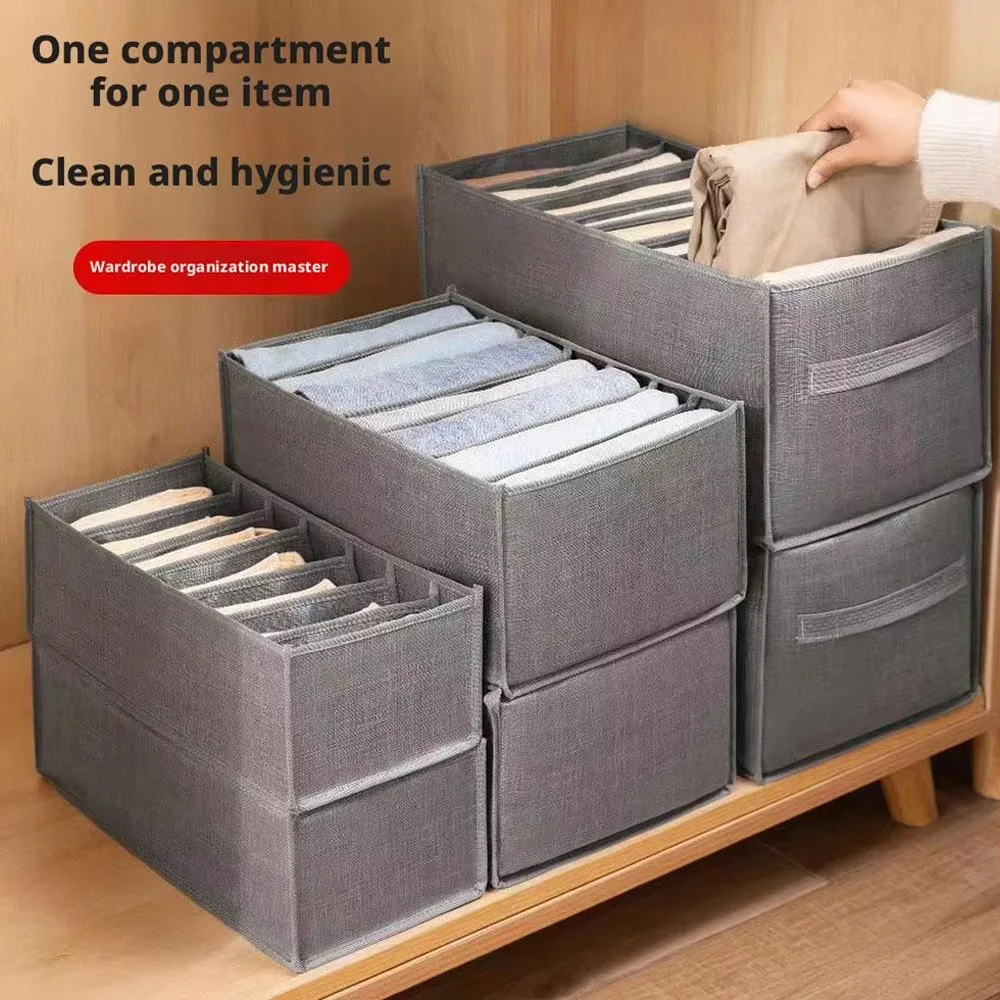 Foldable Closet Organizer Drawer Dividers for Clothes Jeans Underwear Storage Box Space Saving Wardrobe Underwear Accessories