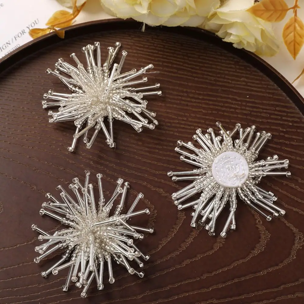 Handmade Flower Tube Beads Patch Sewing Embellishments 3D Design Cloth Decorative Patch Clothing Accessories DIY Material