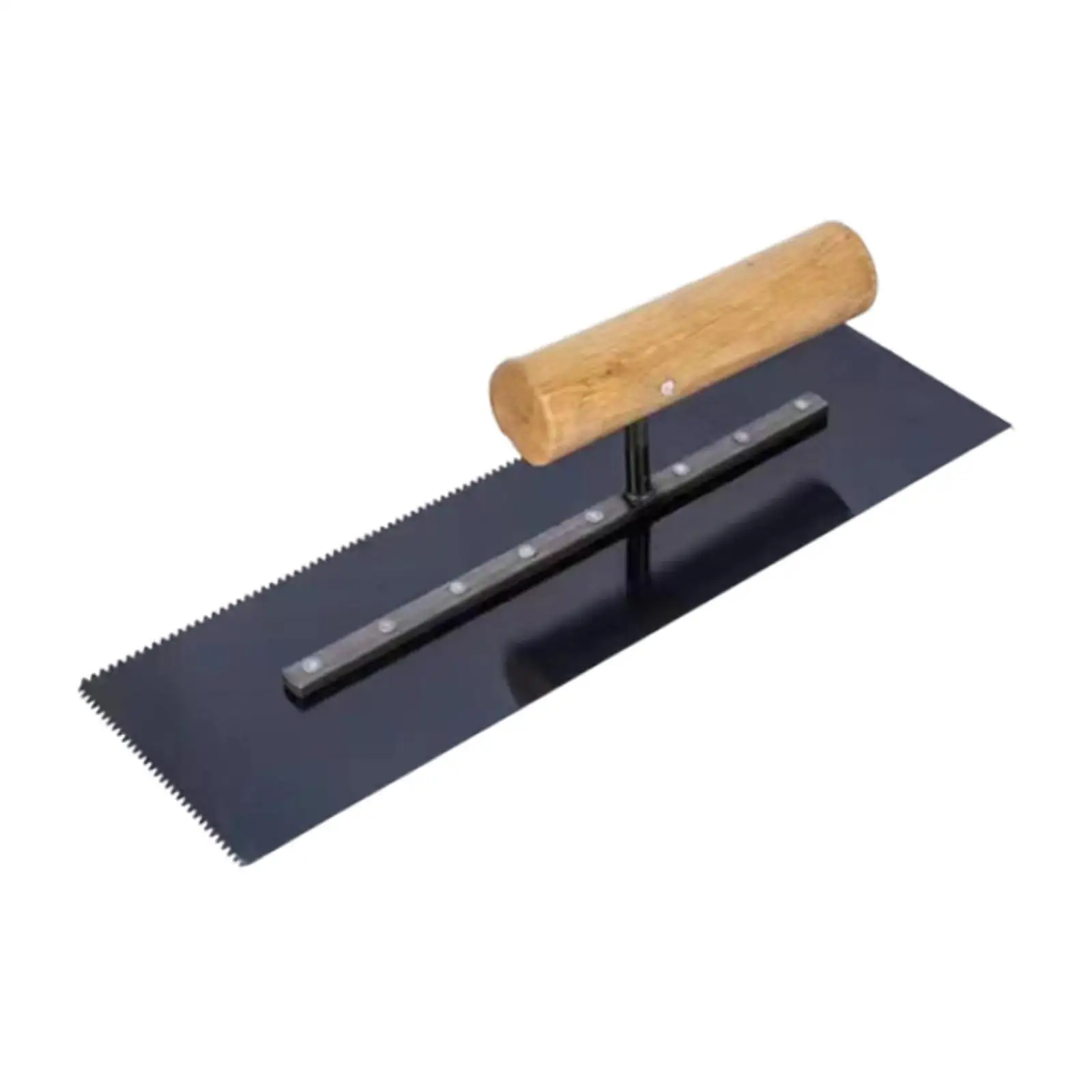 Plastering Trowel with 2 mm Sawtooth Ergonomic Design Flat Finishing Trowel for Masonry Construction Tiling Drywall Bricklaying