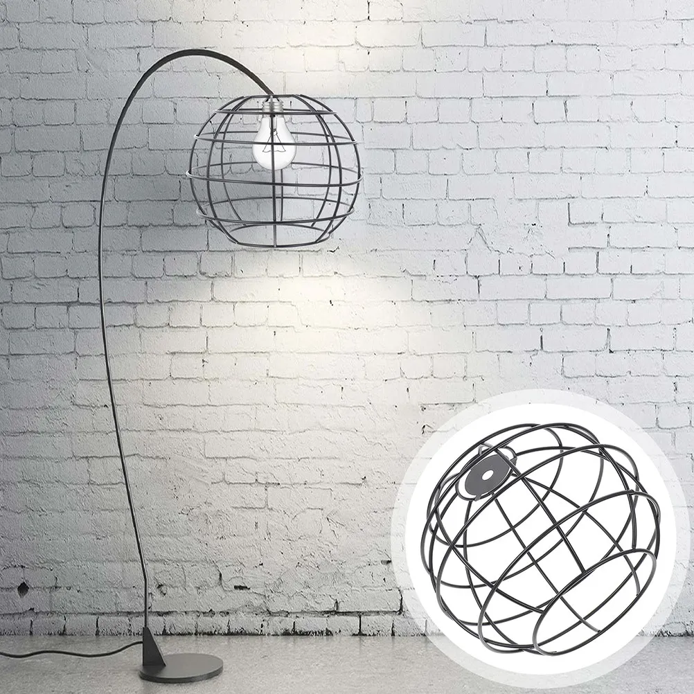 2pcs-vintage-birdcage-lamp-shade-iron-wire-light-shade-for-pendant-ceiling-floor-wall-lamps-easy-install-open-bottom-bulb