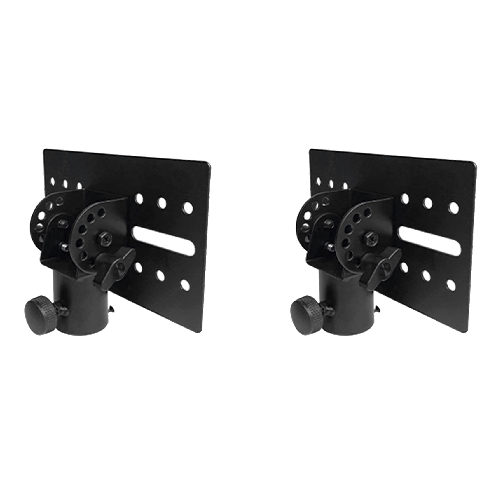 2X вращающийся 35-мм металлический штатив для штатива, адаптер для подставки для динамика DJ, верхняя крышка, вращающаяся адаптер для подставки для динамика DJ, верхняя крышка-BCBW