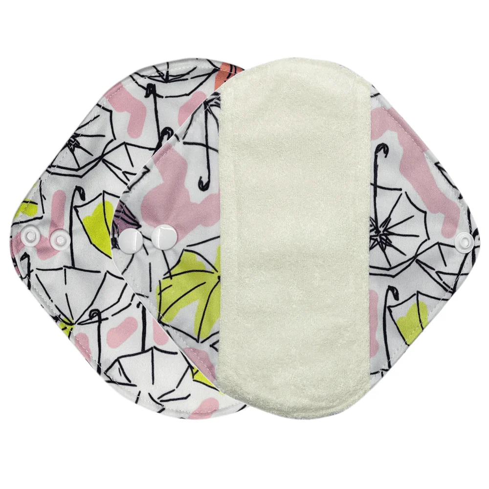 1pc bamboo reusable panty liners for women teens Sensitive Skin washable sanitary periods pad Light Incontinence menstural pads