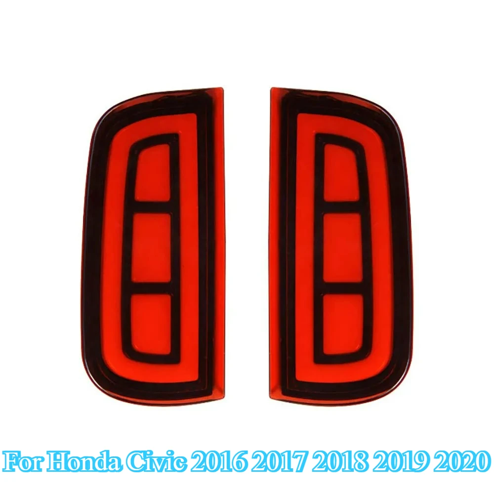 

Fit for Honda Civic 2016 2017 2018 2019 2020 Rear Bumper Light Brake Light Replacement Parts Left+right