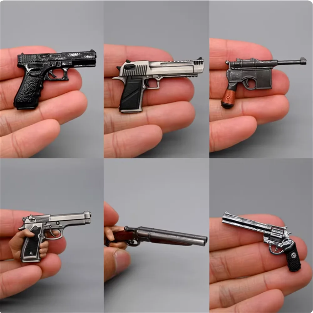 Snail 1/6 Scale Soldier Miniature Shotgun Revolver M92A1 DIY Model Accessories Fit 12