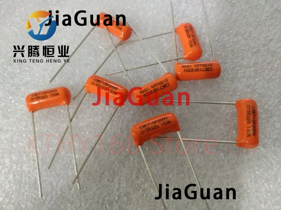 

20PCS CDE SPRAGUE CDE715P 200V0.0155UF P12MM Orange fever film capacitor MKP SBE 153g 15NF 200V CDE715P200V 0.015UF