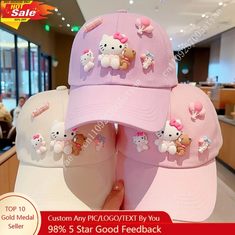 

1pc Girls Woman Cute New Pink Baseball Cap 18.9In-20.47In Adjustable Sun Hat Shade Hat Duckbill Cap Suitable for Travel Beach