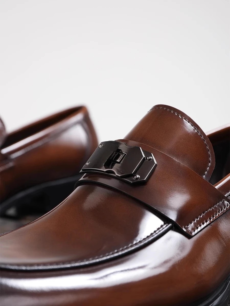 2025 Spring and Autumn New Business Formal Men's Shoes, Leather Breathable Casual Professional Fashion Loafers