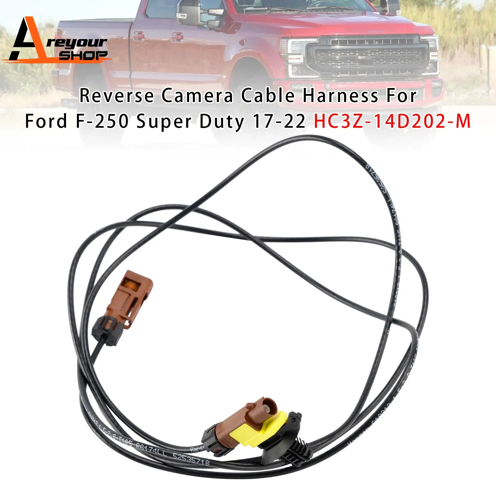 

Кабель-переходник Areyourshop для камеры заднего вида Ford F-250 Super Duty 2017-2022 HC3Z-14D202-M