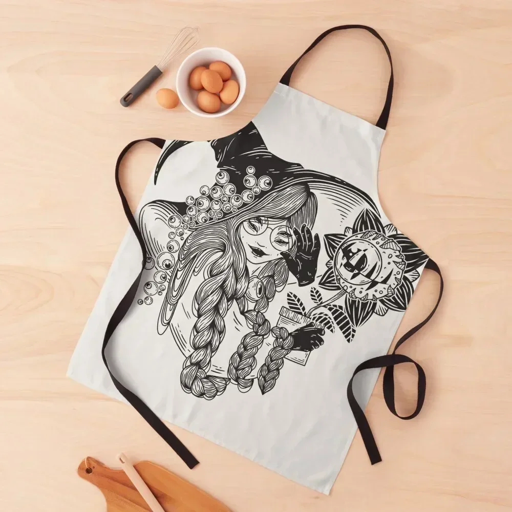 

Carnivorous Plant Witch Apron Camping japanese style kindergarten teacher Kitchen For Man Apron