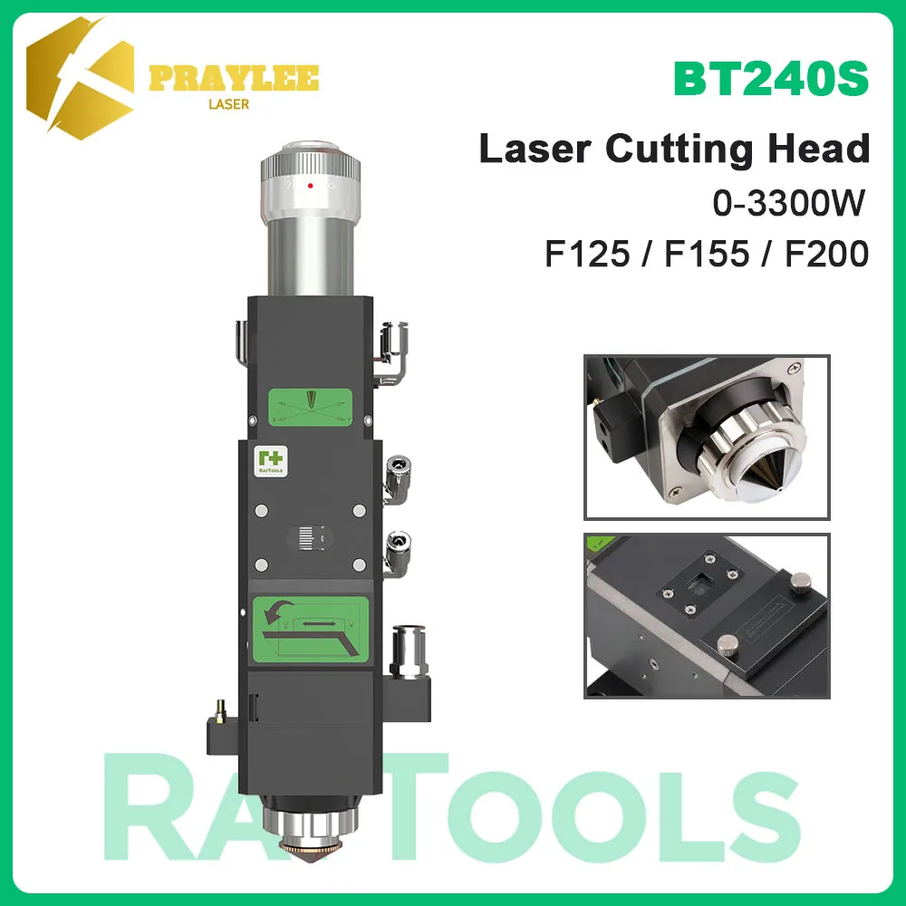 

Raytools BT240S Режущая головка для волоконного лазера Empower 0-3300 Вт для станка для лазерной резки